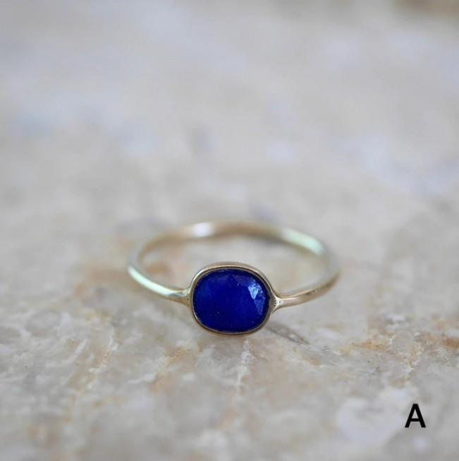 12月誕生石◇ラピスラズリのリング◇Gold | 2枚目
