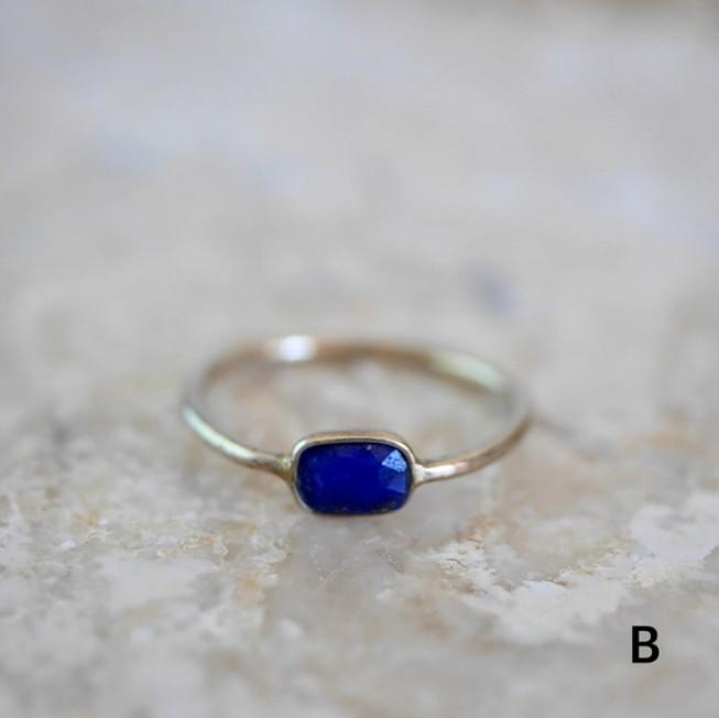 12月誕生石◇ラピスラズリのリング◇Gold | 3枚目